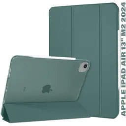 Чохол до планшета BeCover Tri Fold Hard Apple iPad Air 13" M2/M3 (2024/2025) Dark Green (711723)