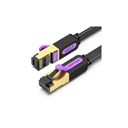Патч-корд 0.5м, FTP cat 7 RJ-45 black Vention (ICABD)