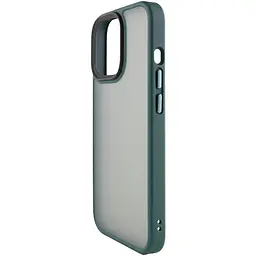 TPU+PC чохол Metal Buttons для Apple iPhone 15 Pro Max (6.7) Зелений / Dark Green - мініатюра 3