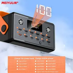 Універсальна зарядна батарея Power Bank PD100W 160000mah 592Wh 100W - мініатюра 6