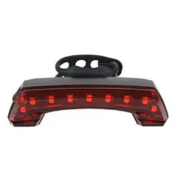 Задня велофара BG-806-11SMD (червоний) ЗУ + micro USB + дзвінок + поворотники