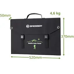 Портативний зарядний пристрій сонячна панель Bresser Mobile Solar Charger 120 Watt USB DC (3810070) - мініатюра 3