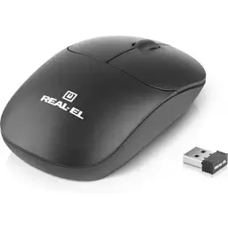 Комп'ютерна мишка Real-El RM-311W Wireless Black (EL123200041)