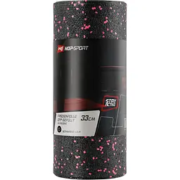 Роллер масажер (валик, ролик) Hop-Sport 3 в 1 EPP 33 см HS-P033DYG чорно-червоний