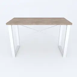 Письмовий стіл Ferrum-decor Драйв 750x1200x600 Білий метал ДСП Дуб Сонома Трюфель 32 мм (FRD-103335) - мініатюра 3