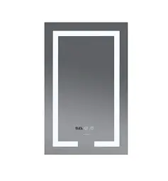 Дзеркало Mixxus ARD MR06-60x80 з LED Touch, Anti-fog, димером, регулюванням яскравості, годинником (MI6929) - мініатюра 9
