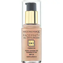 Тональна основа Max Factor Facefinity All Day Flawless 3 в 1 відтінок 45 (Warm Almond) 30 мл
