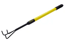 Граблі розпушувач грунту віялові садові Mastertool 700-980 x 55 мм гумова ручка - мініатюра 3