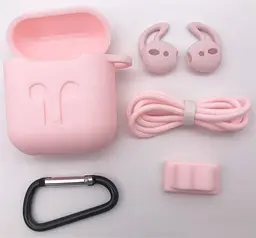Чохол силіконовий DS Case для Apple AirPods/AirPods 2 Pink (343532333) - мініатюра 3