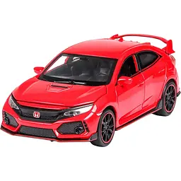 Колекційна металева модель автомобіля АвтоЕксперт Honda Civic Type R з інерцією, світлом та звуком 1:32