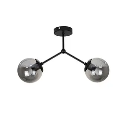 Люстра стельова LED Levistella 7529811-2 BK+BK, 2 плафона, E27, чорний, сучасний стиль