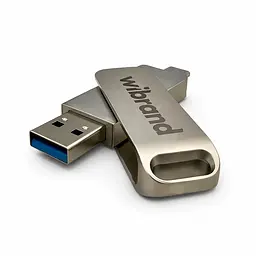 Портативний SSD Wibrand Wolf 1TB USB 3.2 Gen.2 Type-C/Type-A Read/Write 1000MB/s Silver (WIEXSSD/WO1TB) - мініатюра 4