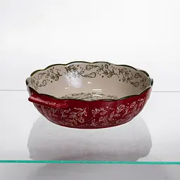 Форма для запікання Vintage Ø20 (см) кругла форма для випікання в духовці з ручками Червоний Yiwu HM04-06 - мініатюра 4