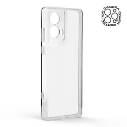 Прозрачный чехол для Motorola G85 5G с защитой камеры, тонкий, силиконовый, бесцветный, ударопрочный, противоударный бампер с закрытой камерой, ArmorStandart (ARM77360) - мініатюра 2