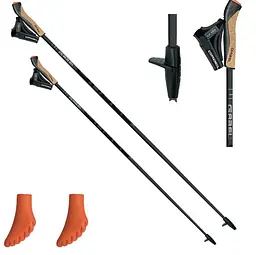 Палиці для скандинавської ходьби Gabel X-5 Black 110 (7009351131100) (DAS302772) - мініатюра 2