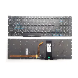Клавіатура ноутбука Acer Nitro 4 AN515-43/AN515-54/AN517-51/AN715-51 чорна з кольор. підсв. (A46210)