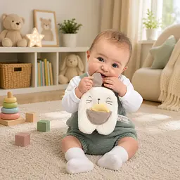 Іграшка-комфортер із тримачем для пустушки Chicco DouDou Зайченя (12543.00) - мініатюра 3