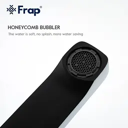 Душова система Frap F2457, поворотний вилив - перемикач на лійку/душ, 3 режими, чорний/хром, Чорний матовий - мініатюра 5