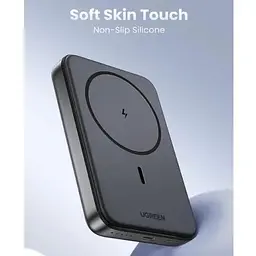 Зовнішній акумулятор Ugreen з бездротовою зарядкою магнітний 10000mAh Magnet 7.5W (25919) - мініатюра 5