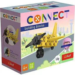 Конструктор Trefl Connect Літак 62042 32 ел. Різнокольоровий