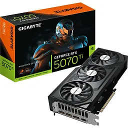Відеокарта GIGABYTE GeForce RTX5070 Ti 16GB WINDFORCE OC V2 (GV-N507TWF3OCV2-16GD) - мініатюра 10