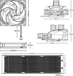 Система водяного охолодження Arctic Liquid Freezer II 420 [ACFRE00092A] [89902] - мініатюра 7
