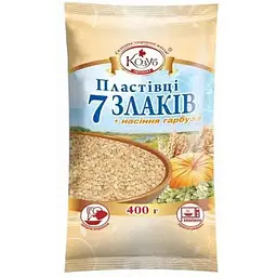 Пластівці Козуб Продукт 400г 7 злаків+насіннягарбуза в пакеті