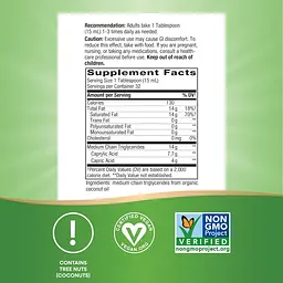 Органічна олія 100% Organic MCT Oil 16 oz - мініатюра 2