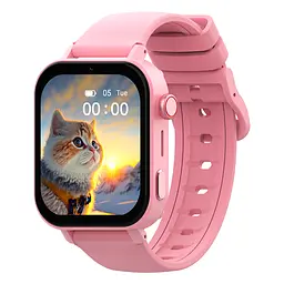 Смарт годинник-телефон дитячі Wonlex KT36 Original з відеодзвінком WI-FI GPS SIM-карта Pink (18347)