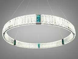 Кришталева світлодіодна LED люстра для високих стель Diasha 81028-800HR - мініатюра 2