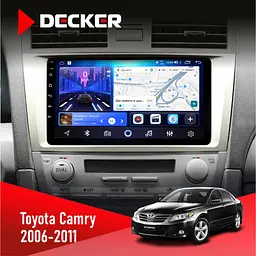 Штатна магнітола Toyota Camry 40 2006-2011 AMP Decker D9-006 4x64, 4G Decker (НФ-00006850)