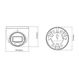 IP-відеокамера 6Mp TVT TD-9564S4-C (D/PE/AW2) Black f=2.8mm, ІЧ+LED-підсвічування, з мікрофоном (77-00405) - мініатюра 2