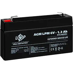 Акумулятор LogicPower AGM 6V (6V/1.3Ah/7.8Wh) (4157) [109169] - мініатюра 4