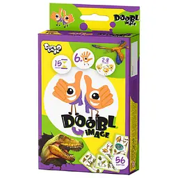 Розважальна настільна гра "Doobl Image" DBI-02-01U укр. мовою Динозаври