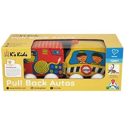 Іграшковий набір Ks Kids Машинки pull-back шкільний автобус та пожежна машина (KA10835-GB )
