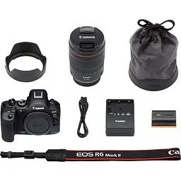Бездзеркальний фотоапарат Canon EOS R6 Mark II Kit RF 24-105mm f/4L IS USM (5666C029) [121444] - мініатюра 11