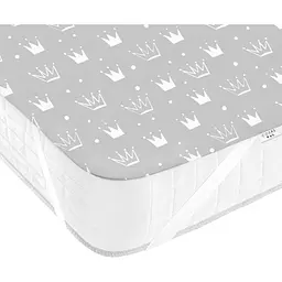 Наматрацник непромокаючий Cosas Grey Crown 70х120 см сірий (WaterSheet_CrownGrey_120) - мініатюра 3
