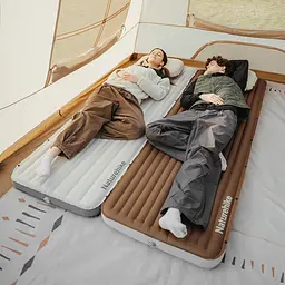 Матрац туристичний надувний одномісний Naturehike CNK2450WS035, 198х68х9.5 см, білий із вбудованою помпою для надування - мініатюра 4