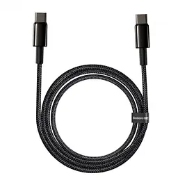 Кабель Baseus Tungsten Gold Fast Charging Data Cable Type-C to Type-C 100W 2m Black