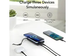 Зовнішній акумулятор (Power Bank) VEGER W1151 Wireless 38.5Wh 3.85V 10000mAh Black - мініатюра 3