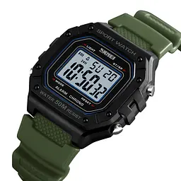 Годинник наручний чоловічий 1496AG Army Green Skmei acs0030718 - мініатюра 2