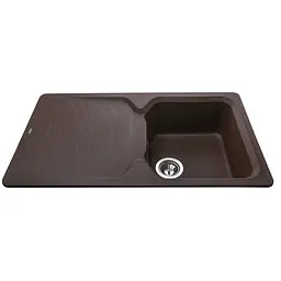 Гранітна мийка Globus Lux Boren коричневий 860x500мм-А0006 000010599, Коричневий - мініатюра 3