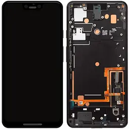 Дисплей Google Pixel 3 XL чорний, P-OLED, PRC, з рамкою