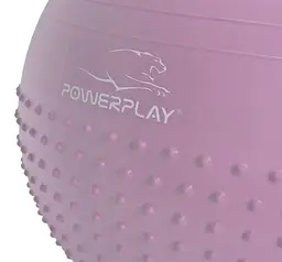 М'яч для фітнесу (фітбол) напівмасажний PowerPlay 4003 Ø65 cm Gymball Ліловий + помпа (PP_4003_65cm_Violet) - мініатюра 2