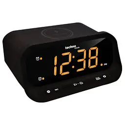 Годинник настільний Technoline WT477 Wireless Mobile Charging Black (WT477) - мініатюра 3