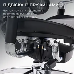 Ігрове крісло Sihoo DORO S300 Mesh Dark Grey (S300-M201) - мініатюра 9