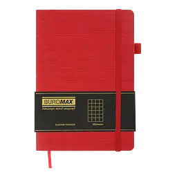 Блокнот діловий Buromax Color Tunes А5 96 арк. в клітинку обкладинка зі штучної шкіри червоний (BM.295100-05) - мініатюра 2