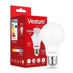 Лампочка Vestum A60 12W 6500K 220V E27 (1-VS-1115) - мініатюра 2