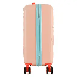Валіза дитяча Semi Line 20 дюймів (S) дюймів (S) Pink/Blue, ABS пластик, 4 колеса 360°, ручна поклажа, 34 л, для дітей, персиковий/блакитний - мініатюра 5