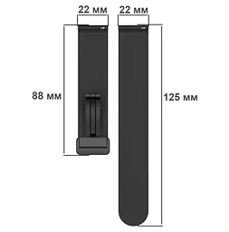 Ремінець Primolux Magnetic Silicone для годинника Huawei Watch GT/GT 2 Pro/GT 2 46 мм Black - мініатюра 6